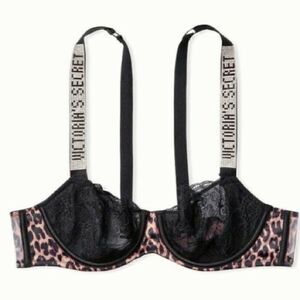 VS Wicked lace balconette shine strap bra